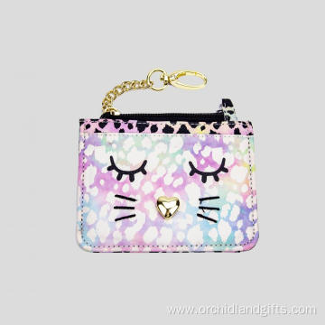 Cartoon Leopard Cat Card Holder